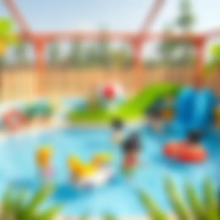 A pool area designed for safe play