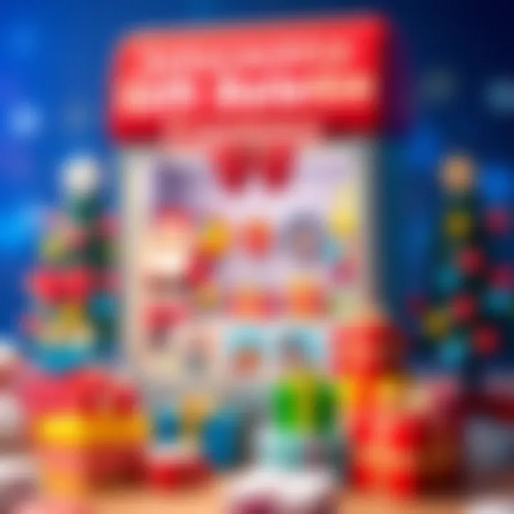 Interactive gift selection interface