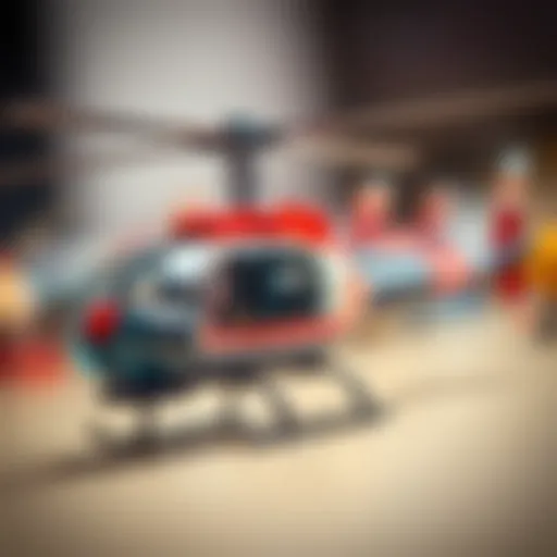 A historic helicopter showcasing its evolution through the years