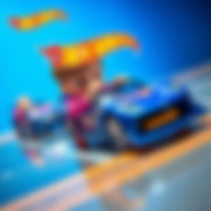 Children developing skills through Hot Wheels toys