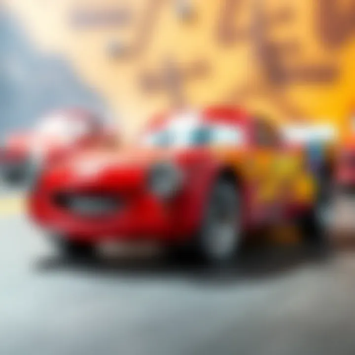 Visual representation of iconic car names in the McQueen universe