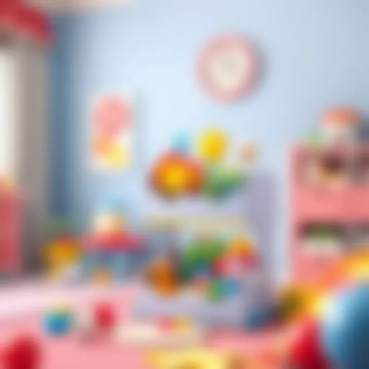 Innovative multi-tier toy storage solution enhancing room decor