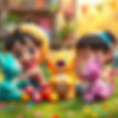 Children playing joyfully with Jelly Cat toys