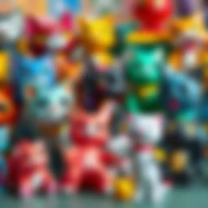 A display of various Jelly Cat toys highlighting their unique designs