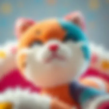 Close-up of a Jelly Cat plush showcasing its soft texture