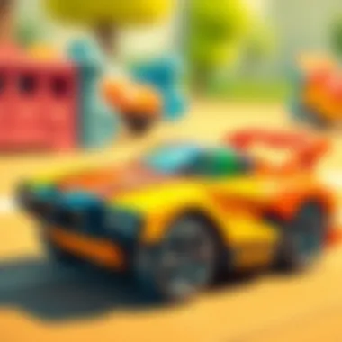 Interactive play ideas with jet cars for kids