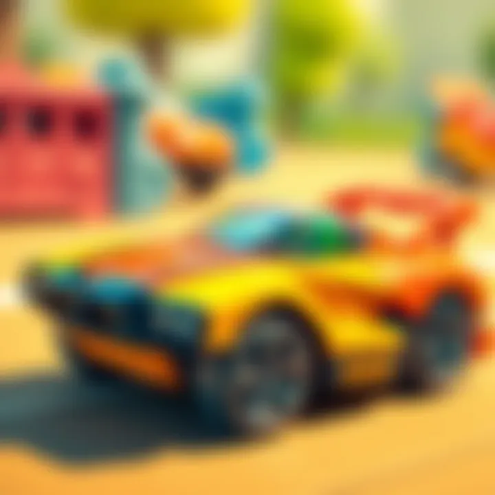 Interactive play ideas with jet cars for kids