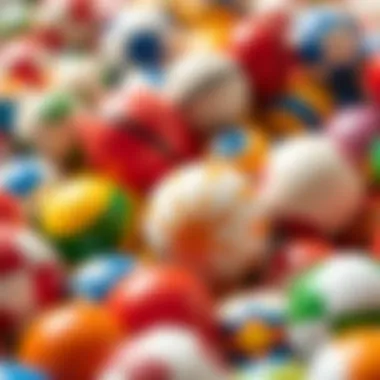 Colorful balls showcasing variety in children's toys
