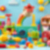 A colorful array of educational toys for girls