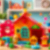Colorful educational toys for girls' development