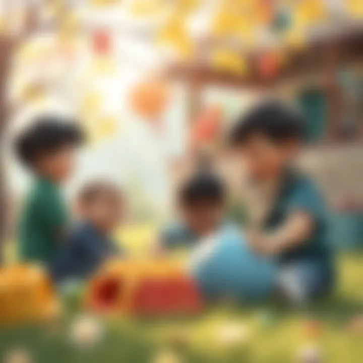 Children enjoying playtime inspired by Kral Şakir