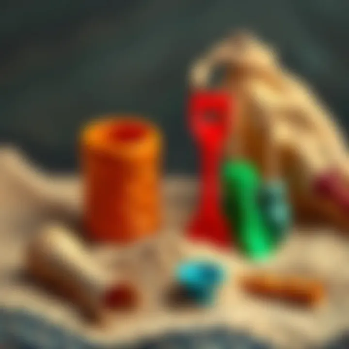 Sand painting tools and materials