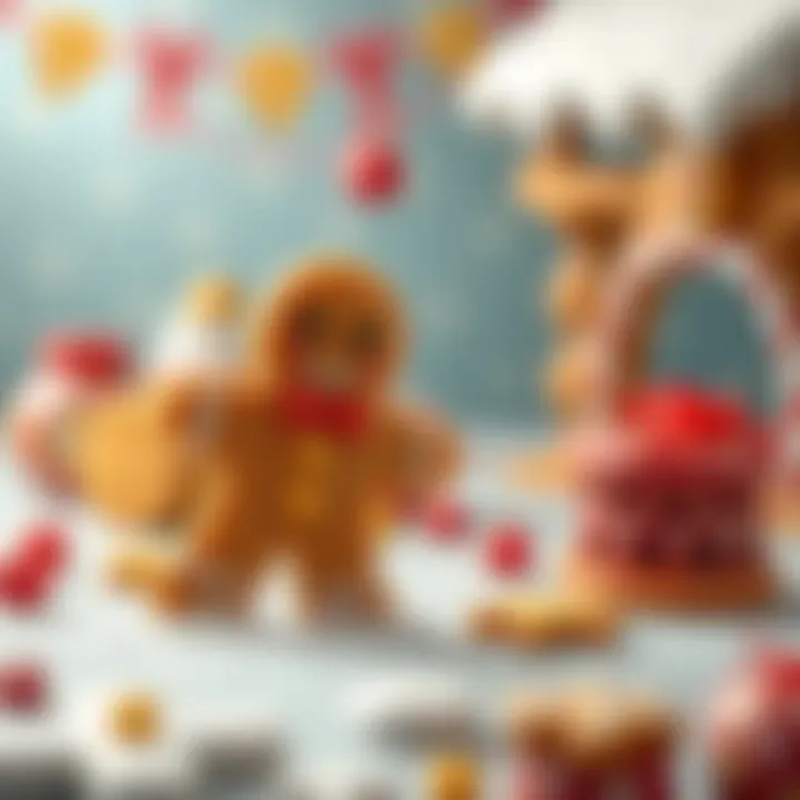 Educational Importance of the Gingerbread Man An educational illustration showcasing the developmental benefits of the gingerbread man