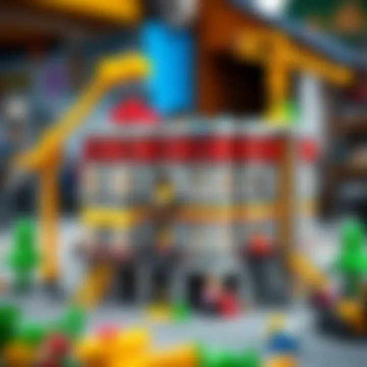 Construction phases of Lego 21318