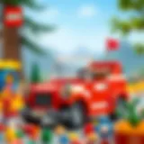 Creative assembly with Lego bricks