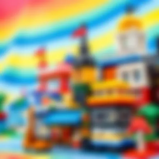 Vibrant LEGO Creator 31088 set showcasing various building models