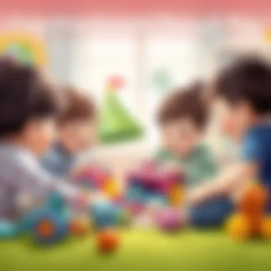 Children engaging with Locco toys for cognitive development