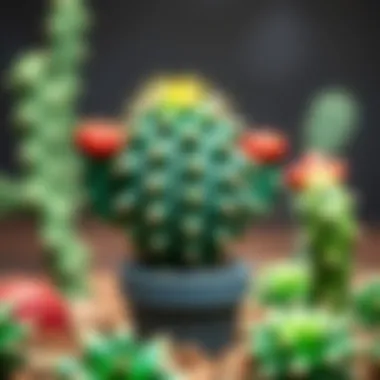 Infographic illustrating market trends for toy cacti