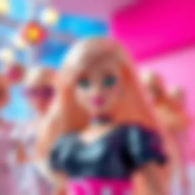 Creative designers working on Barbie doll concepts