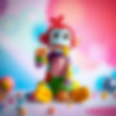 A colorful monkey toy promoting creativity in children