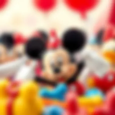 Mickey Mouse Party Favors A delightful assortment of Mickey Mouse themed party favors for children.