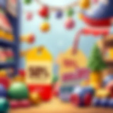 Discount tags on high-quality toys