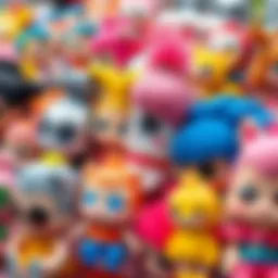 Colorful collection of Lol Dolls displayed at Migros