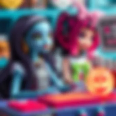 Educational aspects of Monster High toys demonstrated through interactive features