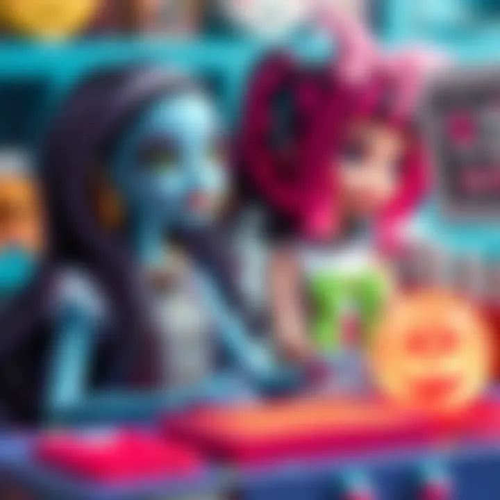 Educational aspects of Monster High toys demonstrated through interactive features