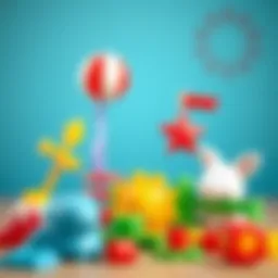 A selection of educational toys designed for children of different ages.