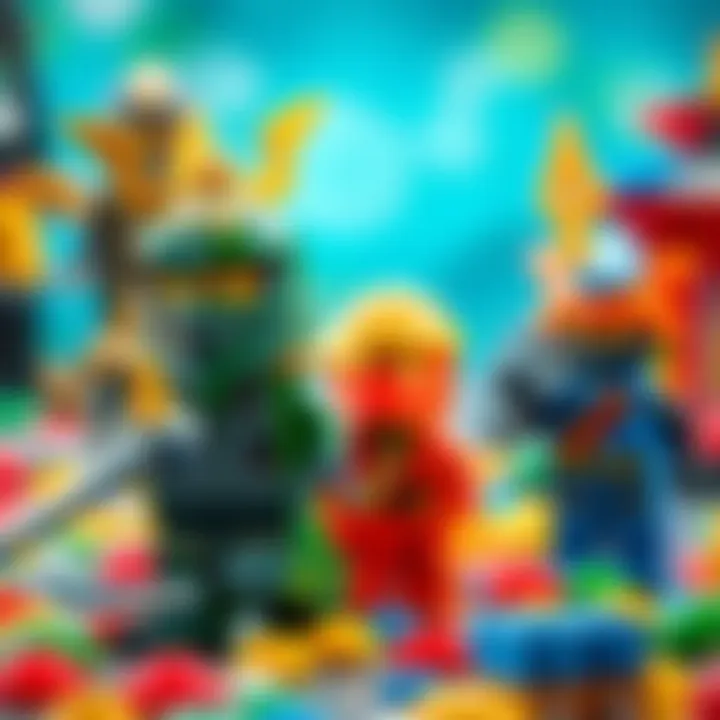 Colorful Ninjago Lego sets encouraging creativity