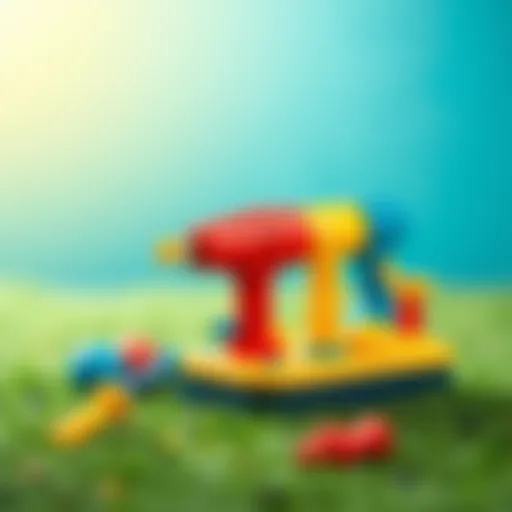 Colorful toy drill set for children