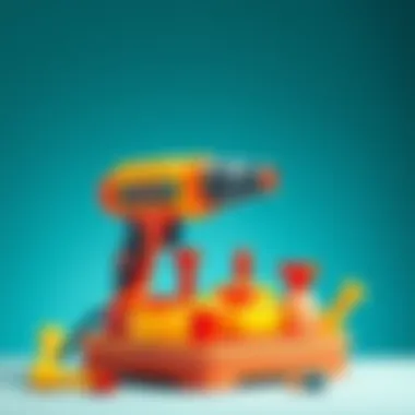 Colorful toy drill set for children