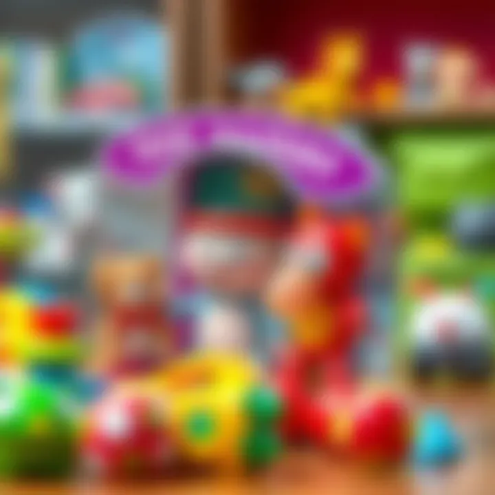 Safety standards display for children's toys