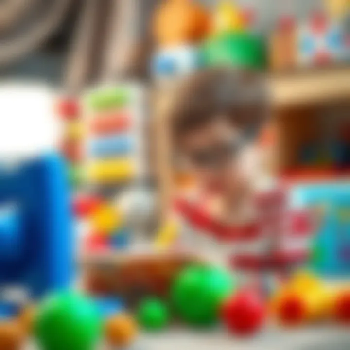 Parents Choosing Educational Toys Parents selecting educational toys for children