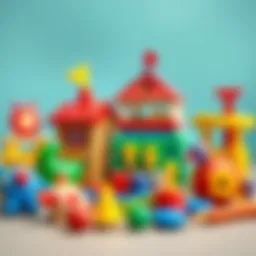 Colorful educational toys for child development