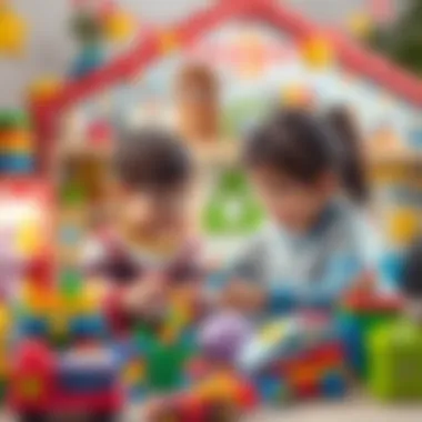 Exploring Toy Options Together Parents and child exploring toy options together