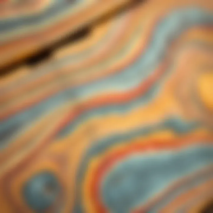 A beautifully painted wooden surface demonstrating the application of wood paint