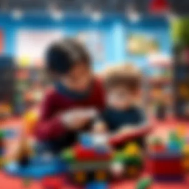 Exploring Educational Lego Kits A parent and child exploring educational Lego kits together