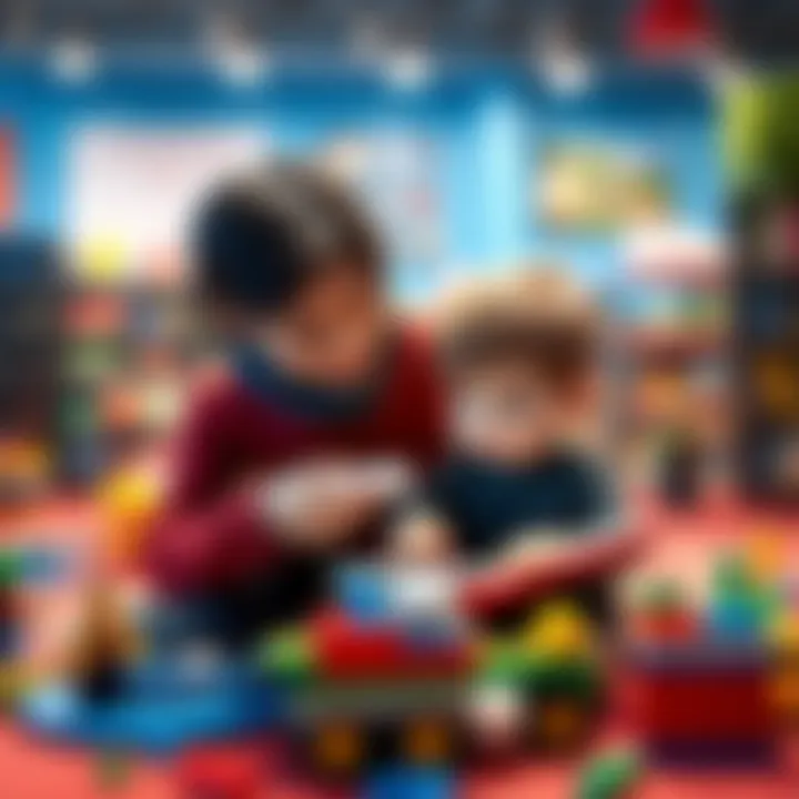 Exploring Educational Lego Kits A parent and child exploring educational Lego kits together