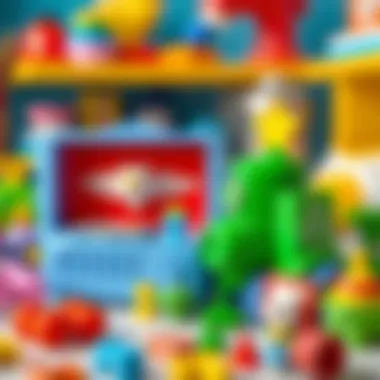 Parents selecting educational toys for their children