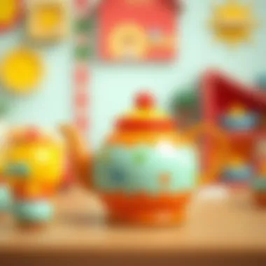 Parents choosing the right toy teapot for their child.