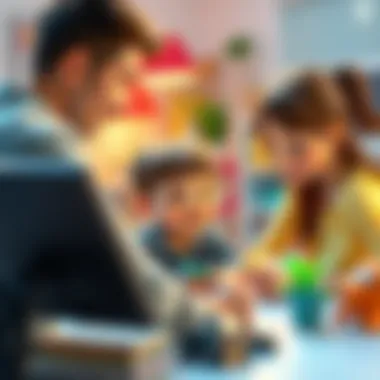 Parents guiding children in computer usage