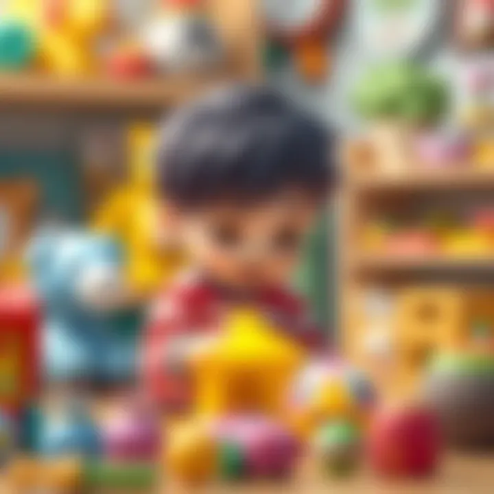 Parents selecting educational toys for their children