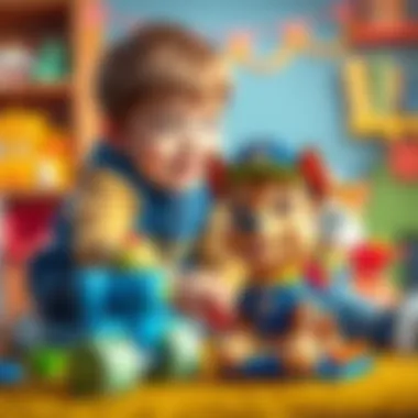 Children Enjoying Paw Patrol Toys Children playing with Paw Patrol toys