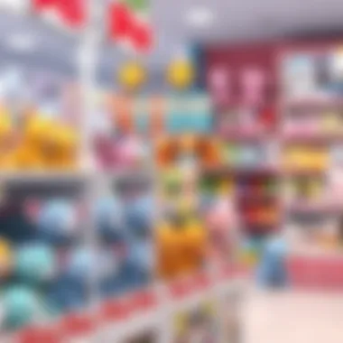 Display of Pisi Pisi toys in a retail store