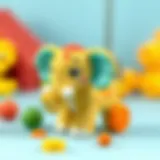 Tactile Exploration with Playskool Elephant Colorful Playskool elephant toy promoting tactile exploration