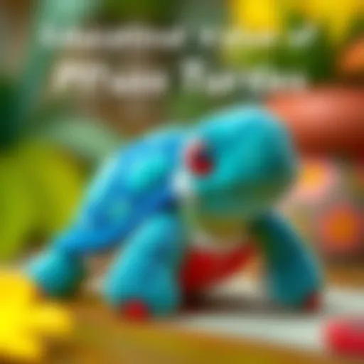 Educational Value of Plush Turtles A plush turtle designed for children's educational purposes