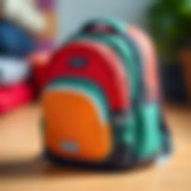 Close-up of Polo backpack features and materials