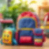 A selection of high-quality school bags for primary students.